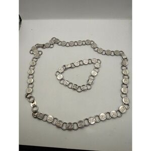 Sarah Coventry 1950s "Young and Gay" Floral Necklace & Bracelet Set Signed